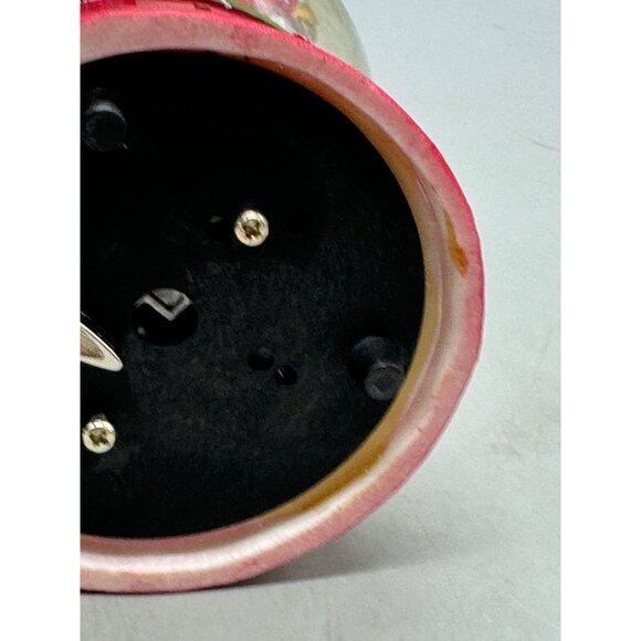 Santa & Snowman Christmas Snow Globe tree jolly snowflakes red green 6" READ - Picture 11 of 11